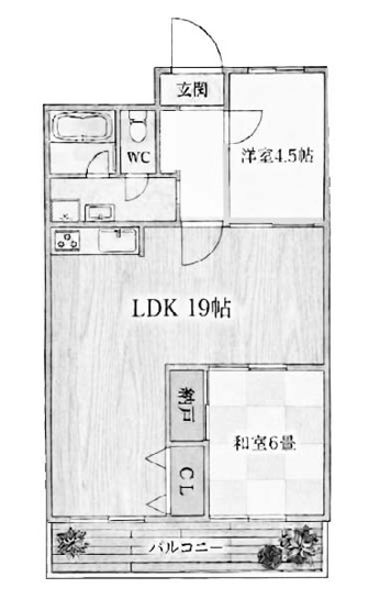 【間取り】 | 進和山科ハイライフ | 専有面積1980㎡
