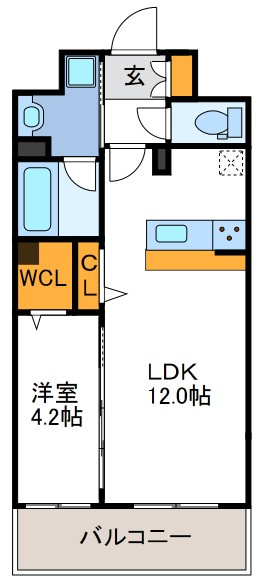 グレースリバー中之島の間取り