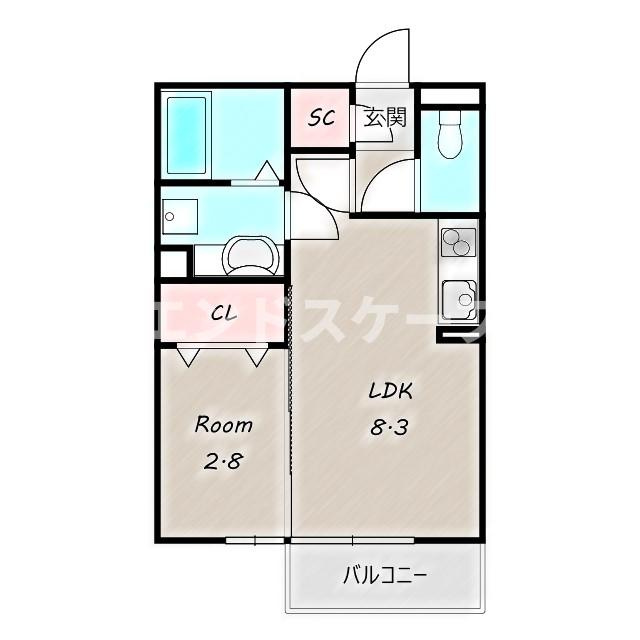 プレシャス上大島　Ⅱの間取り|高崎、前橋、伊勢崎エリアのお部屋探しはエンドスケープまで！お客様の理想お聞かせ下さい♪

高崎、前橋エリアのお部屋探しはエンドスケープまで！お客様の理想お聞かせ下さい♪