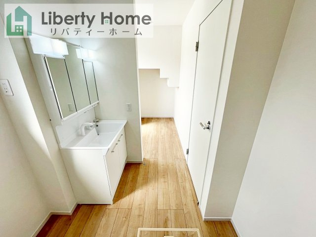 水戸市河和田町1期　新築戸建　4号棟の脱衣所