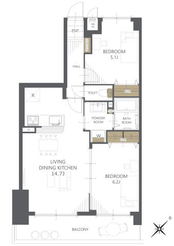 【間取り】ライオンズマンション新座第２ 