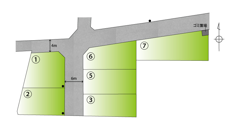 粟Ⅲ・新築戸建の区画図