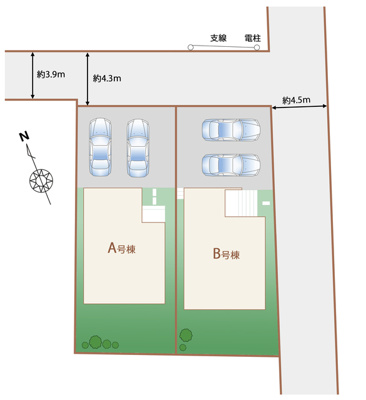 【区画図】 | 裾野市平松 新築一戸建て A号棟 | A号棟の区画図です