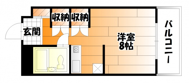 ラ・ポルト旭の間取り