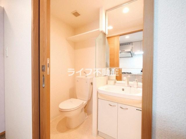 エスリード森ノ宮駅前の洗面所|使いやすい洗面所です