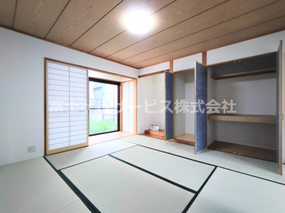 【和室】 | 豊川市御油町汲ケ谷 中古戸建て | 1階8帖の和室です