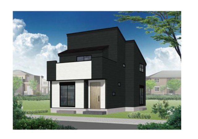 東希望が丘新築戸建全３棟　カースペース2台　希望が丘駅11分の外観パース