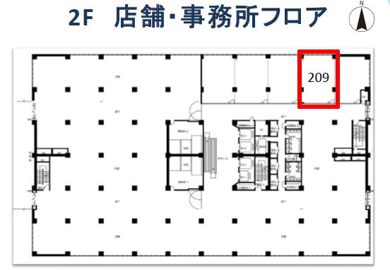 船場センタービル6号館の区画図