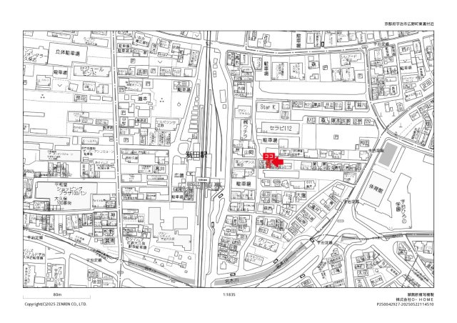 広野町東裏の地図