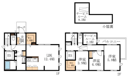 大泉学園町４丁目へーベルハウスの間取り