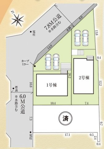 グラファーレ東郷町春木台2期　全2棟　新築戸建の区画図