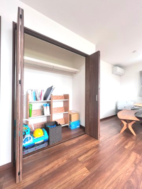 富田東展示場　5階層住宅ネクスト　戸建ての収納|収納力抜群で、たっぷり収納できるのでお部屋がいつもすっきり。