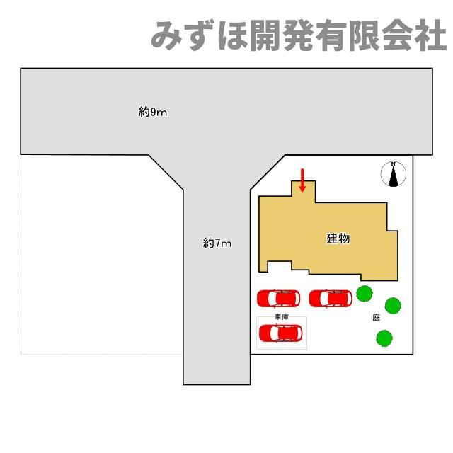 米沢市窪田町窪田117-18の区画図