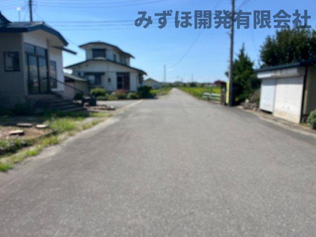 米沢市窪田町窪田117-18の前面道路含む現地写真|北側前面道路