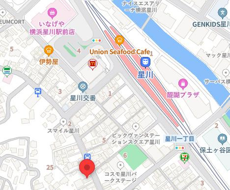 シエル星川Ⅰの地図