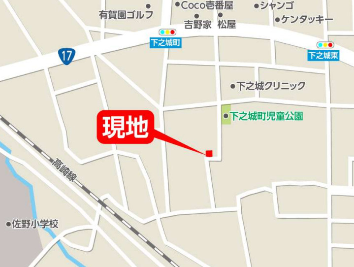 高崎市下之城町15期　４号棟(全４棟)　ずっとプラス　新築建売分譲の地図