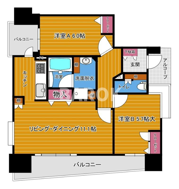 アンピール天神東の間取り
