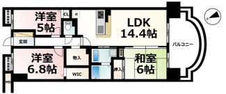 【間取り】 | ロータリーマンション西大津ラクスヒルズ