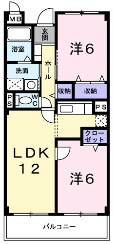 ささお弐番館の間取り