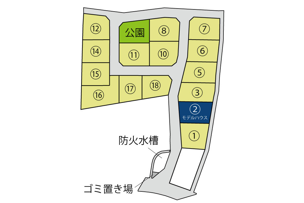 仲介手数料不要築後未入居 タカスギ四方寄町【川上小・北部中】の区画図