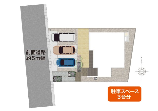 仲介手数料不要築後未入居 タカスギ四方寄町【川上小・北部中】の区画図