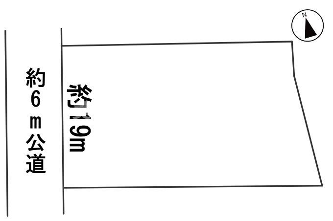 ６５４２９　岐阜市旦島４丁目土地の区画図