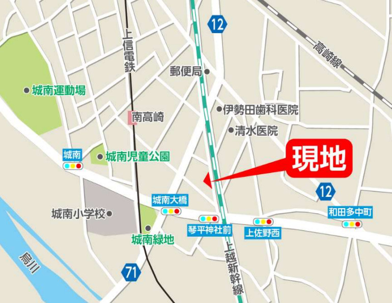 高崎市新後閑町２期　限定1棟　ずっとプラス　新築建売の地図