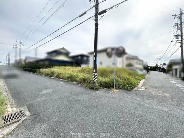 売地　豊橋市佐藤4丁目10番1の外観|現地写真　前面道路幅員約5.8ｍ