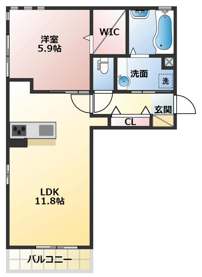 プランドールⅥの間取り