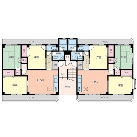 ドミール福島Aの間取り
