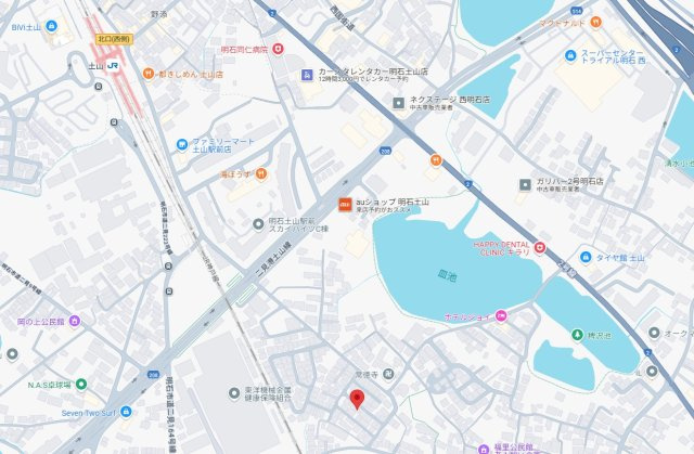 明石市二見町福里　土地の地図