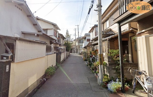 明石市二見町福里　土地の前面道路含む現地写真