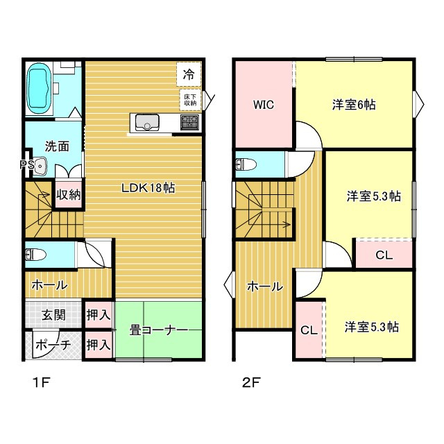 L/A Boⅹ古海分譲の間取り