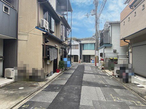 田中古川町 土地(1号地)の前面道路含む現地写真