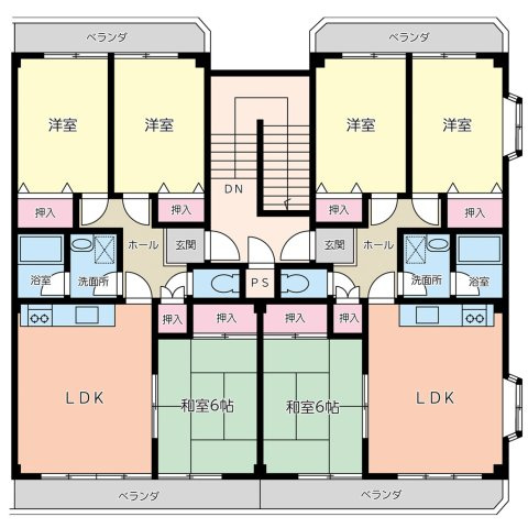 ドミール福島Ｂの間取り