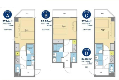 大阪市西成区萩之茶屋２丁目の一棟マンションの間取り