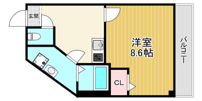 【間取り】 | Lasperanza Kyobashi