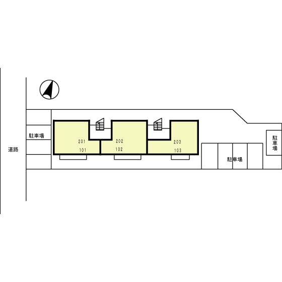 リヴェールＫの区画図