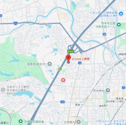 D-room上穂積の地図