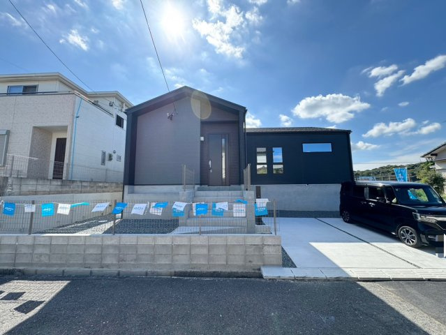 Colorisー小倉北区篠崎5丁目５期　【小倉北区　新築戸建て】の外観|お洒落な外観の４LDK平屋♪　【小倉北区　新築戸建て】