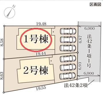 【区画図】 | リーブルガーデン南丹市園部駅前 | 区画図
