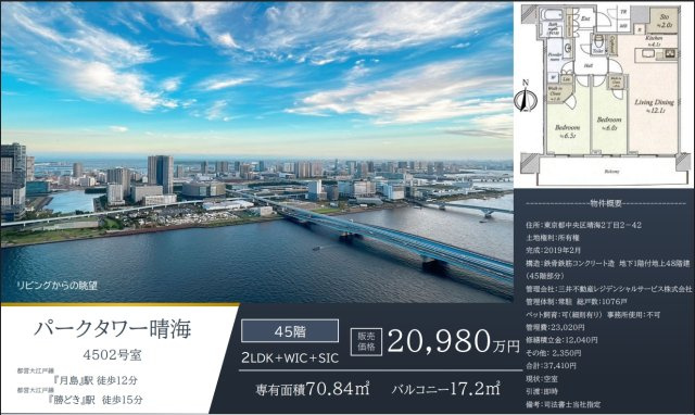 パークタワー晴海の展望