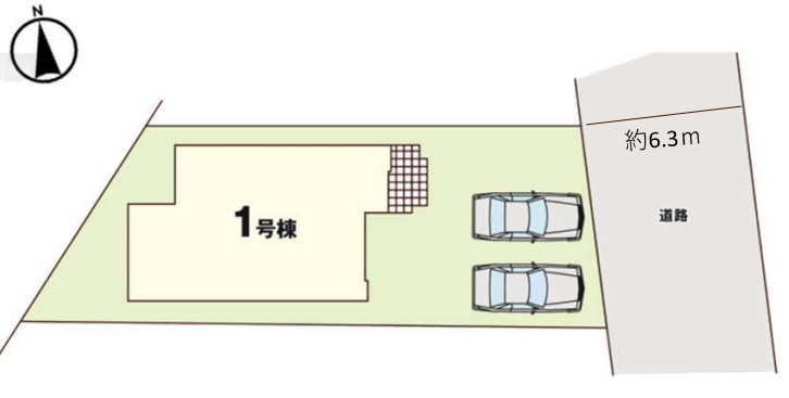 糟屋郡須恵町新原1期の区画図
