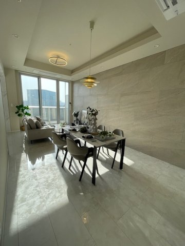 ザ・パークハウス晴海タワーズ ティアロレジデンスの居間・リビング|リビングダイニング