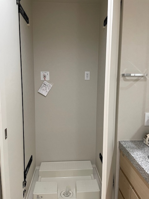 ザ・パークハウス晴海タワーズ ティアロレジデンスの内装|洗面所内に扉付き洗濯機置場