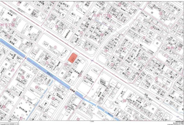 草津市野村８丁目の店舗事務所の地図