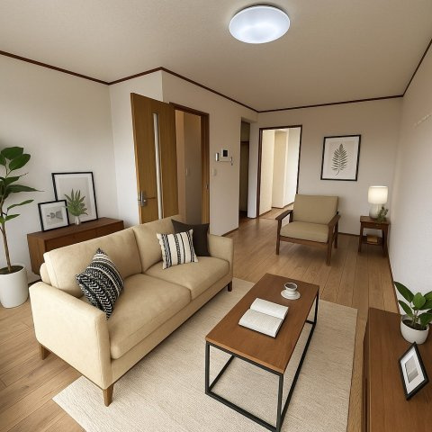 レトワールⅡAの内装|家具はAI生成によるイメージです。