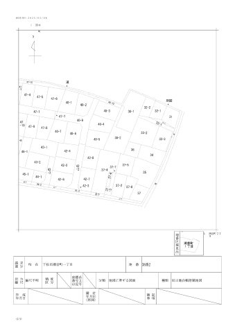 潮音町一丁目売り土地※原則再建築不可の地図