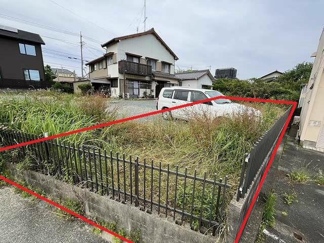 売地　豊橋市羽根井西町の外観|現地写真　土地面積：263㎡(約79.5坪）