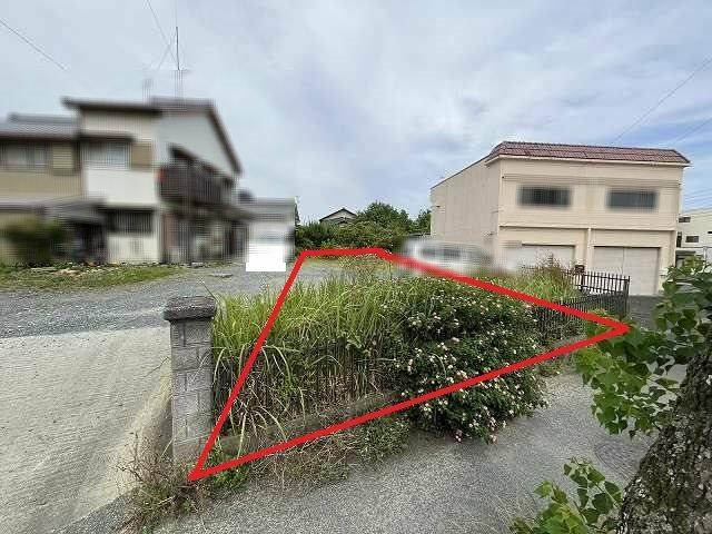 売地　豊橋市羽根井西町の前面道路含む現地写真|現地写真　国道沿いアクセス良好